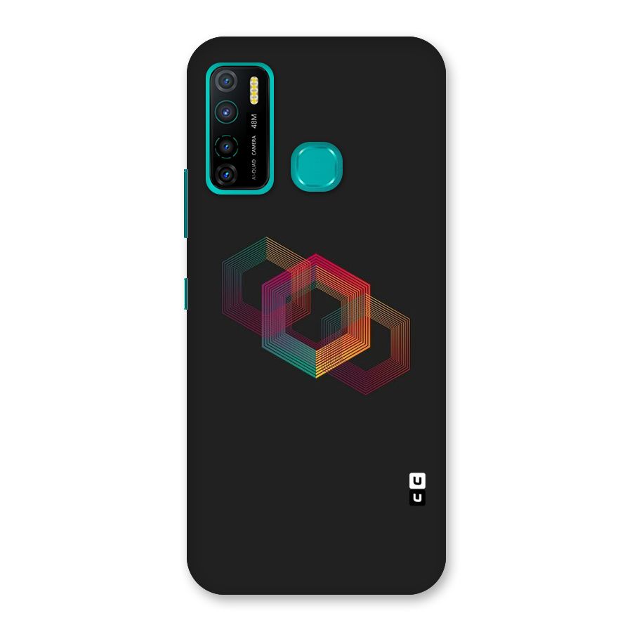 Tri-hexa Colours Back Case for Infinix Hot 9 Pro