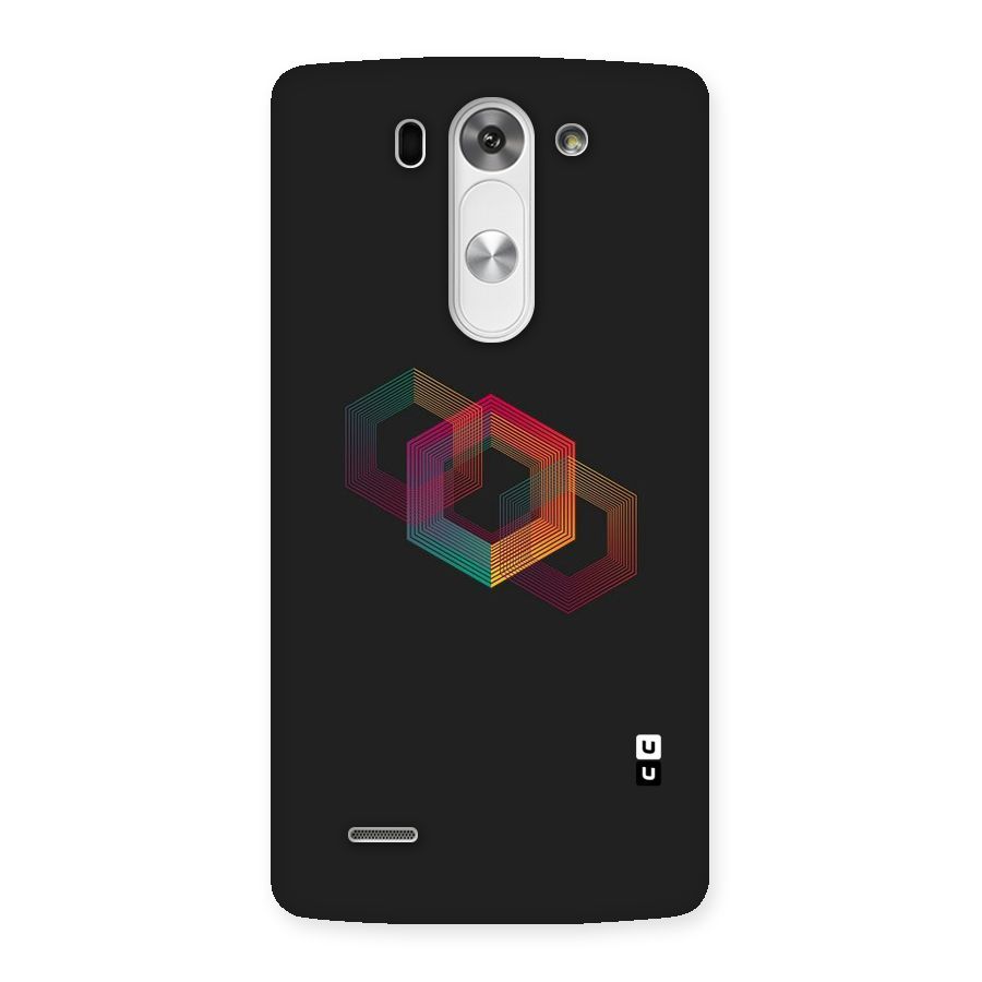 Tri-hexa Colours Back Case for LG G3 Beat