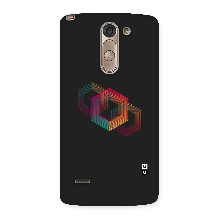 Tri-hexa Colours Back Case for LG G3 Stylus