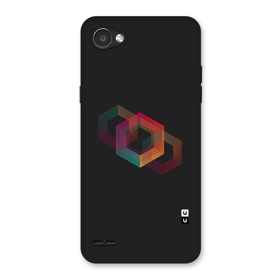 Tri-hexa Colours Back Case for LG Q6