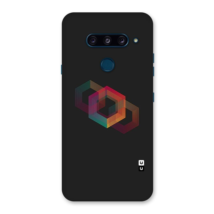 Tri-hexa Colours Back Case for LG  V40 ThinQ