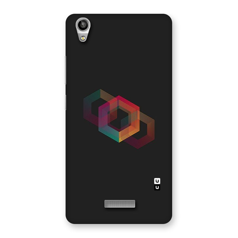 Tri-hexa Colours Back Case for Lava-Pixel-V1