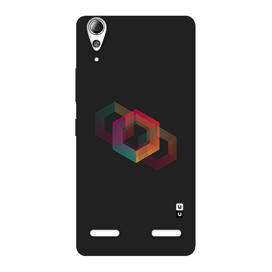 Tri-hexa Colours Back Case for Lenovo A6000 Plus