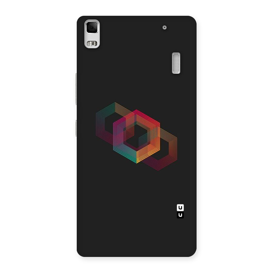 Tri-hexa Colours Back Case for Lenovo K3 Note