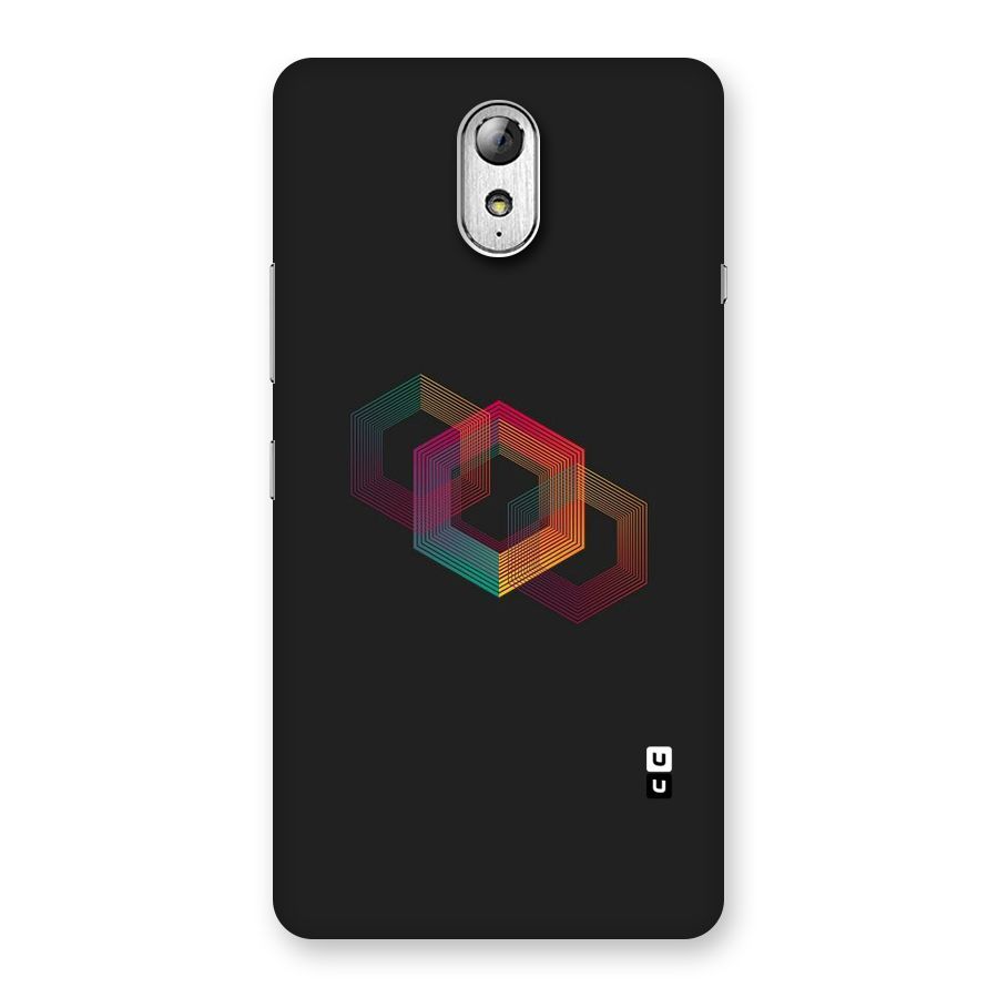 Tri-hexa Colours Back Case for Lenovo Vibe P1M