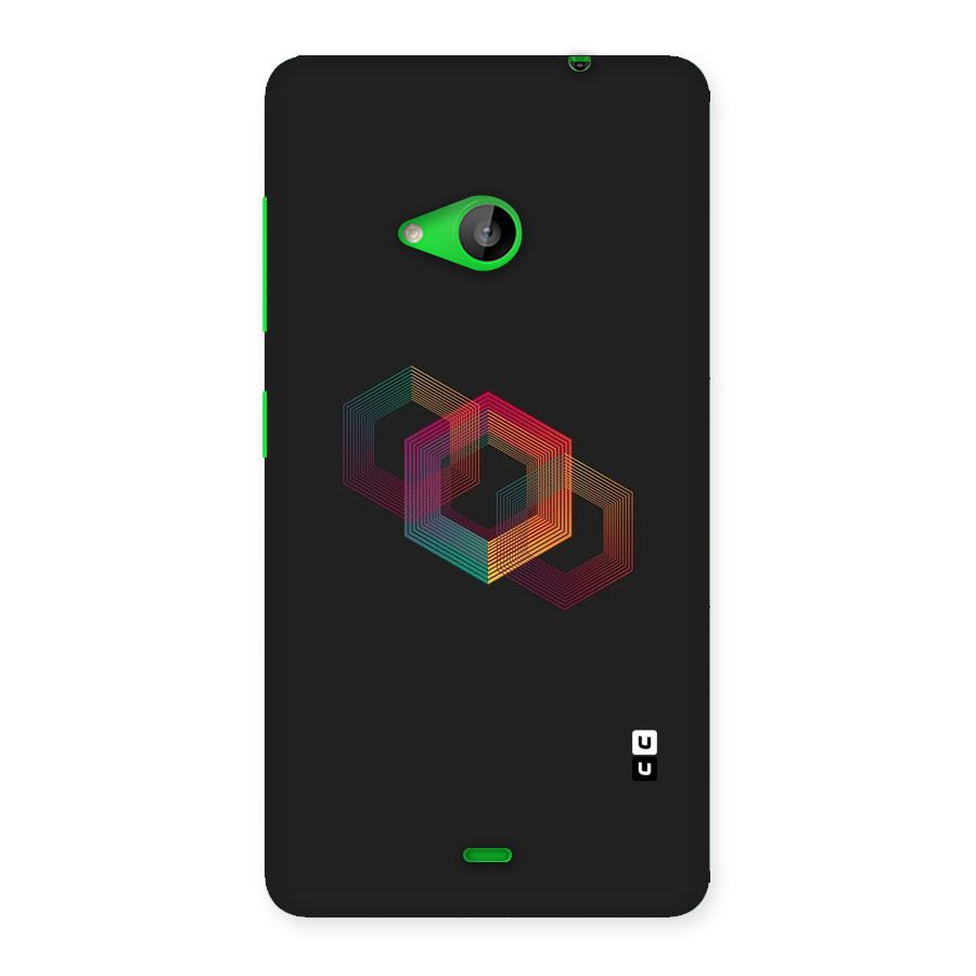 Tri-hexa Colours Back Case for Lumia 535