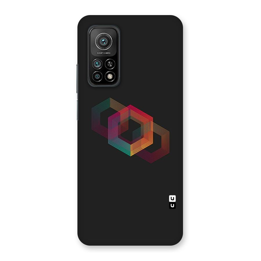 Tri-hexa Colours Back Case for Mi 10T 5G