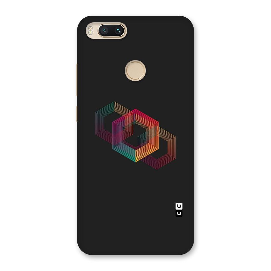 Tri-hexa Colours Back Case for Mi A1