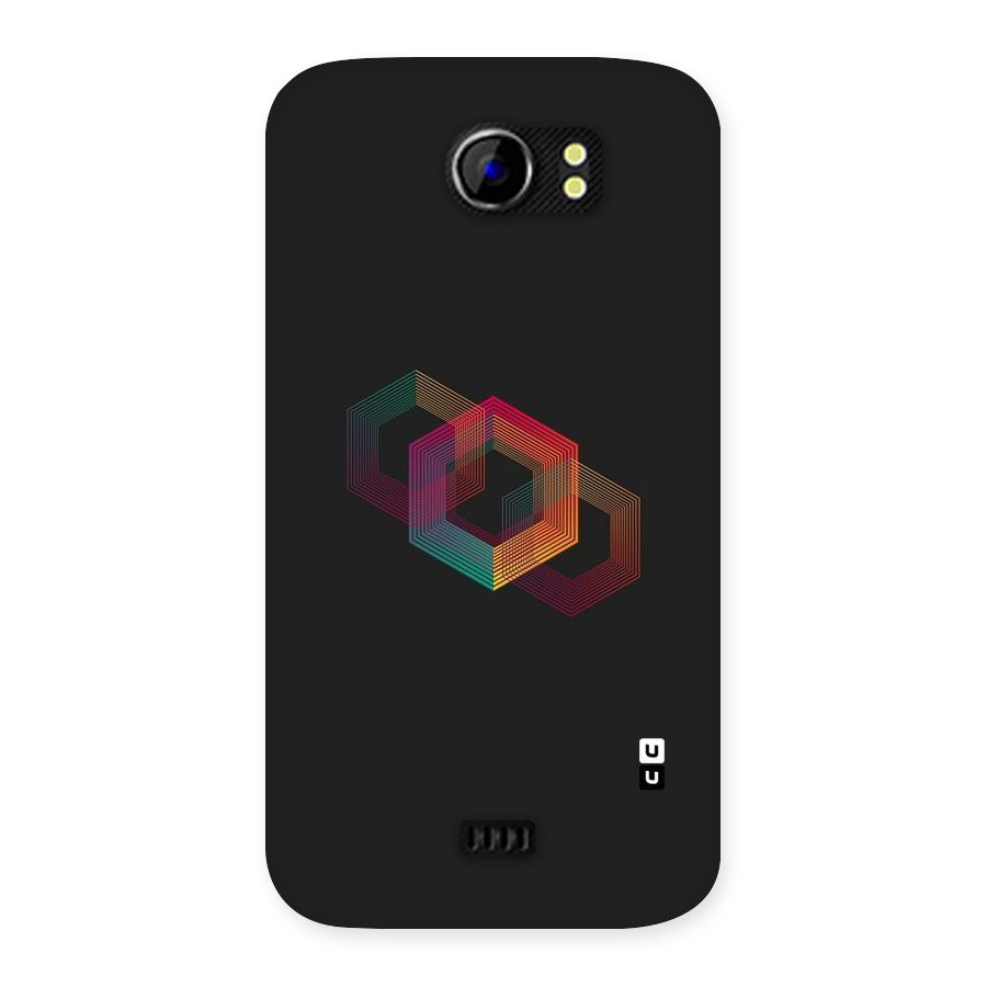 Tri-hexa Colours Back Case for Micromax Canvas 2 A110