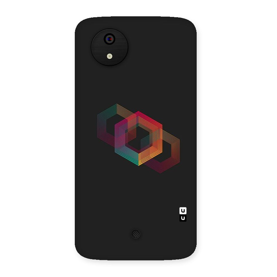 Tri-hexa Colours Back Case for Micromax Canvas A1