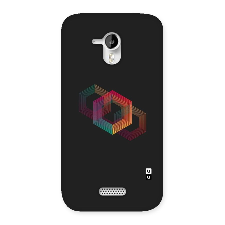 Tri-hexa Colours Back Case for Micromax Canvas HD A116