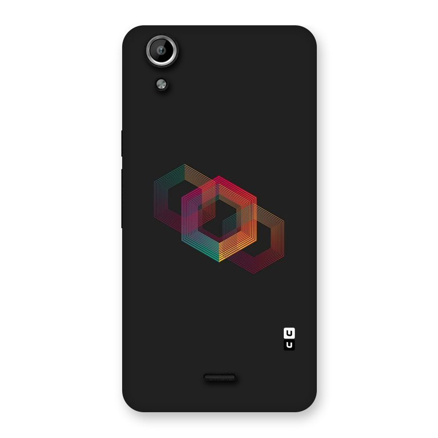 Tri-hexa Colours Back Case for Micromax Canvas Selfie Lens Q345