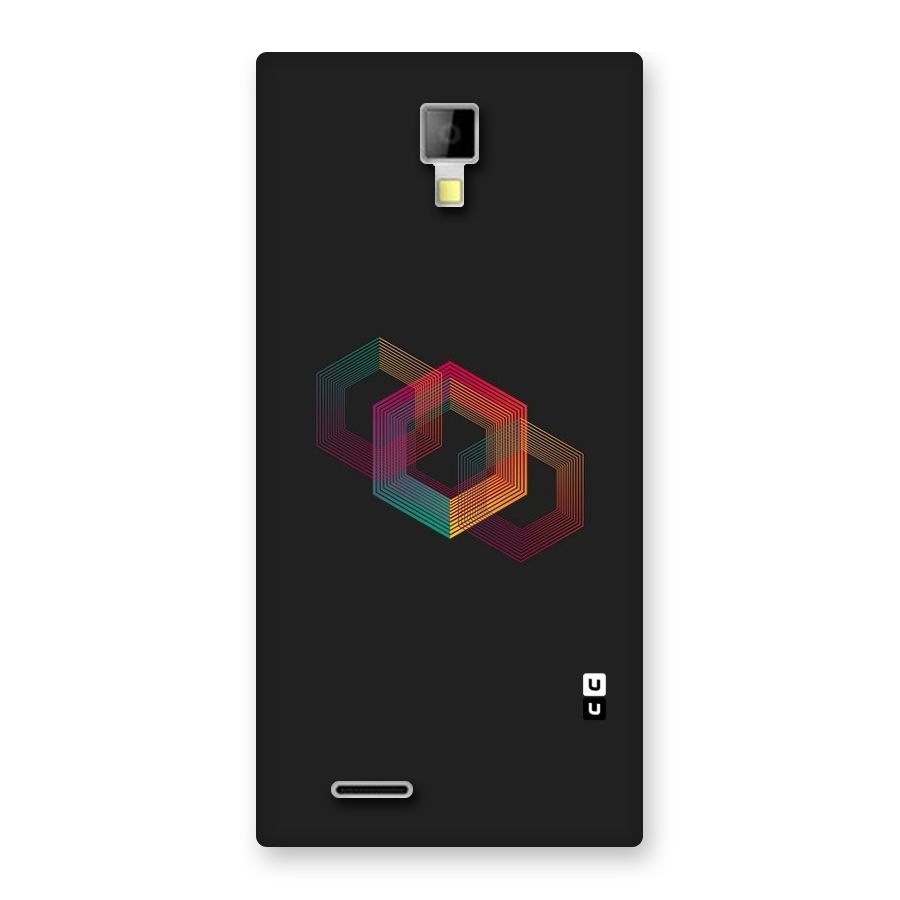 Tri-hexa Colours Back Case for Micromax Canvas Xpress A99