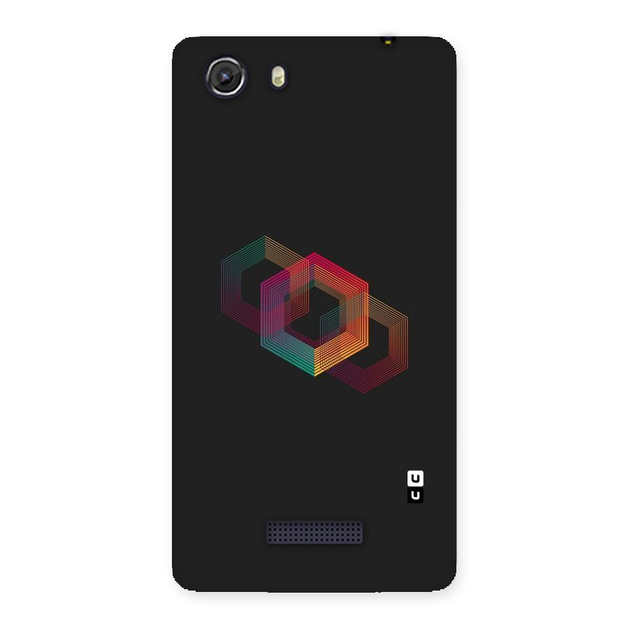 Tri-hexa Colours Back Case for Micromax Unite 3