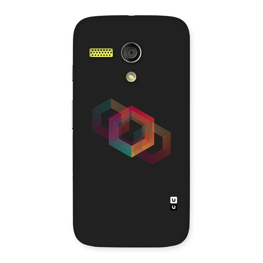 Tri-hexa Colours Back Case for Moto G
