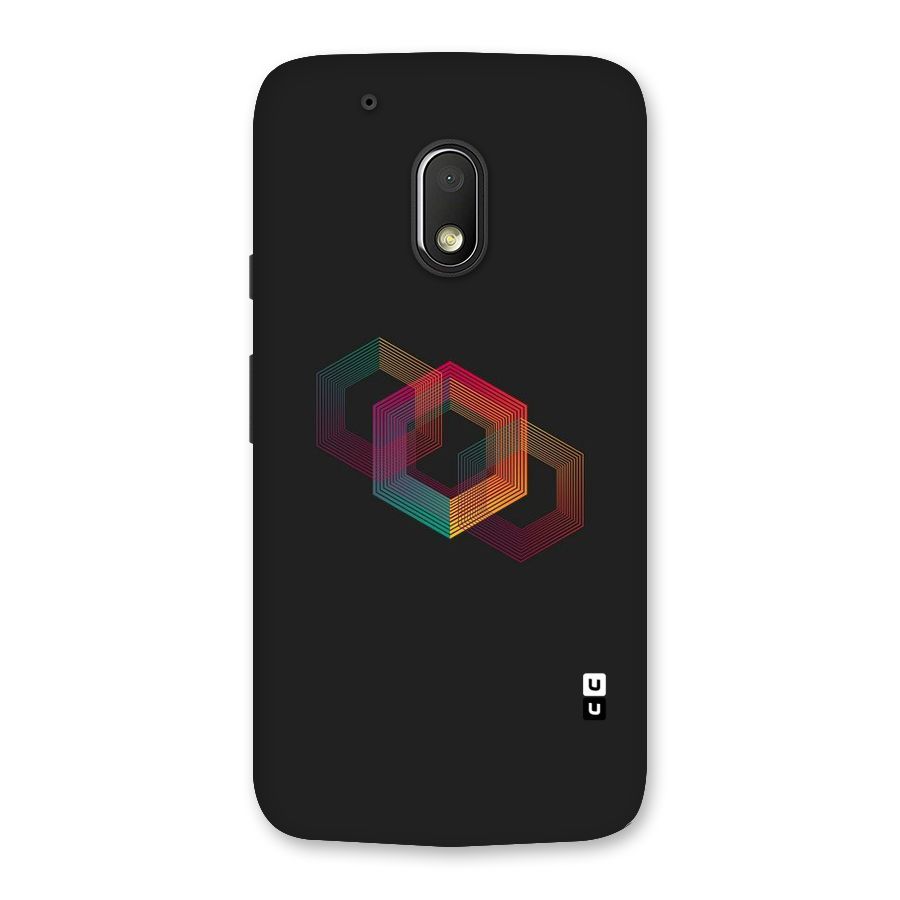 Tri-hexa Colours Back Case for Moto G4 Play