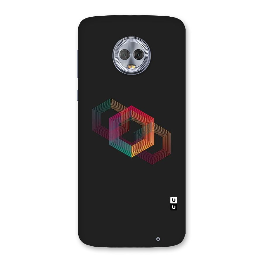 Tri-hexa Colours Back Case for Moto G6 Plus