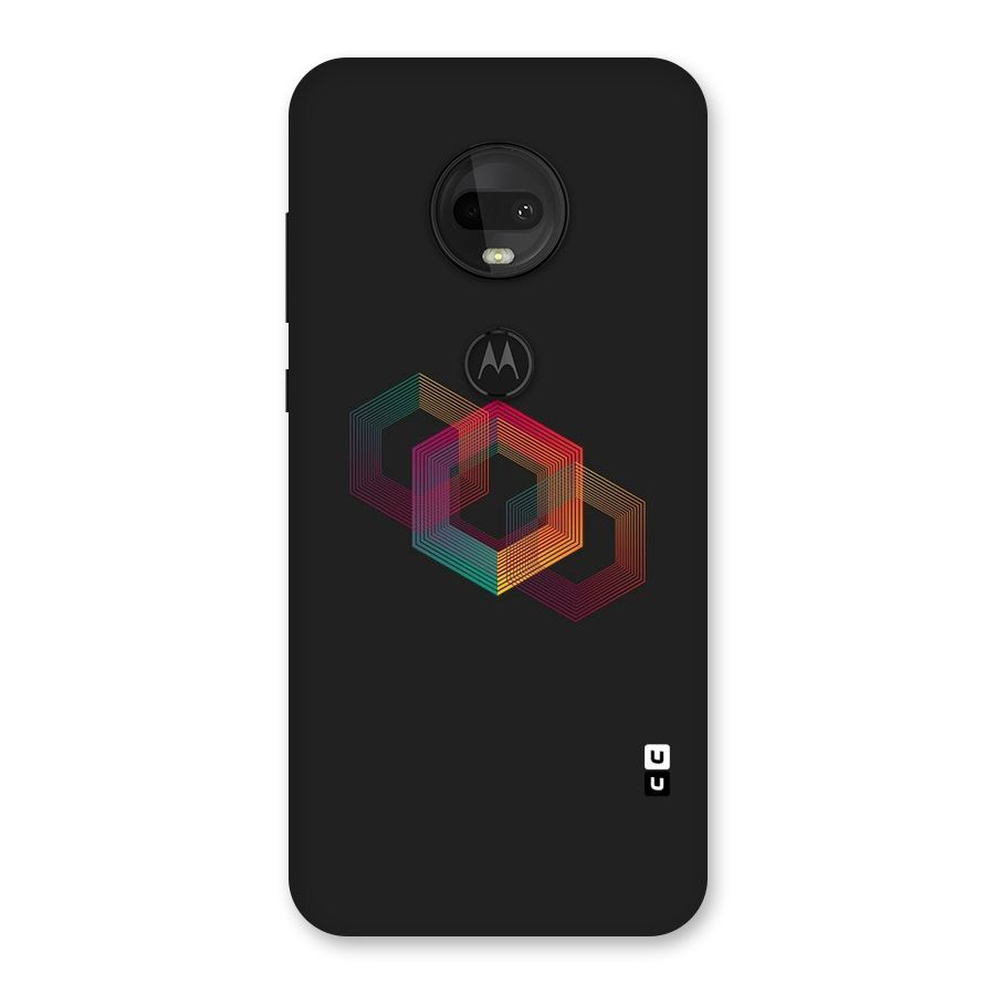 Tri-hexa Colours Back Case for Moto G7