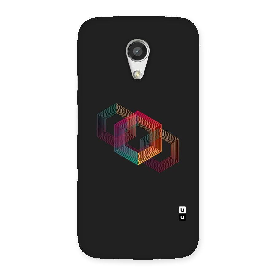 Tri-hexa Colours Back Case for Moto G 2nd Gen