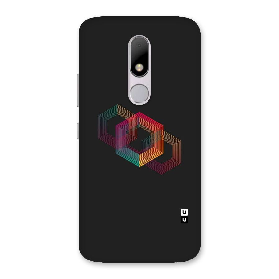 Tri-hexa Colours Back Case for Moto M
