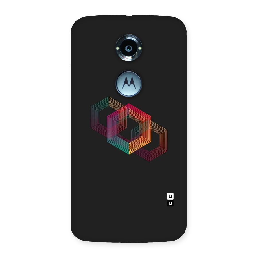 Tri-hexa Colours Back Case for Moto X 2nd Gen