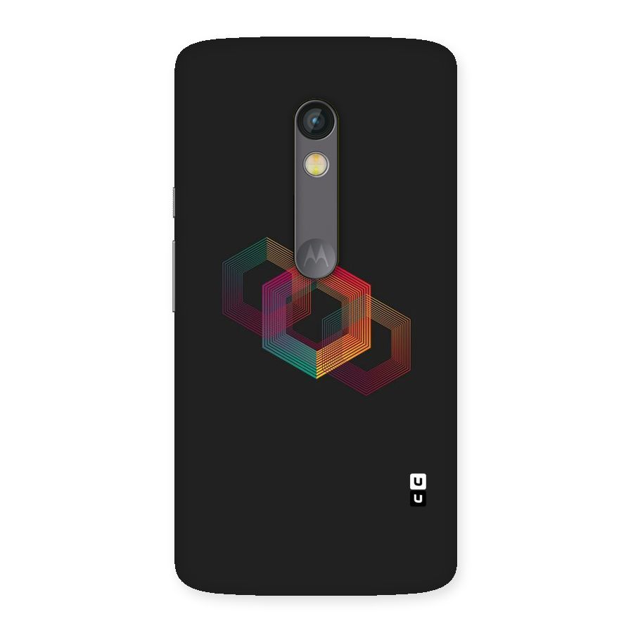 Tri-hexa Colours Back Case for Moto X Play
