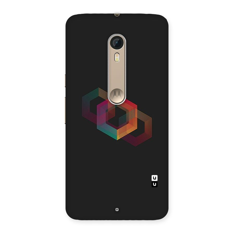 Tri-hexa Colours Back Case for Motorola Moto X Style