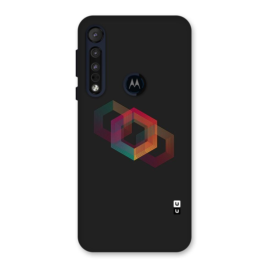 Tri-hexa Colours Back Case for Motorola One Macro
