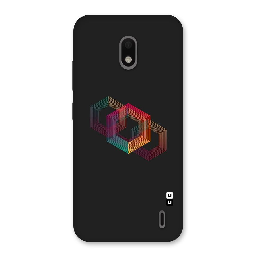 Tri-hexa Colours Back Case for Nokia 2.2