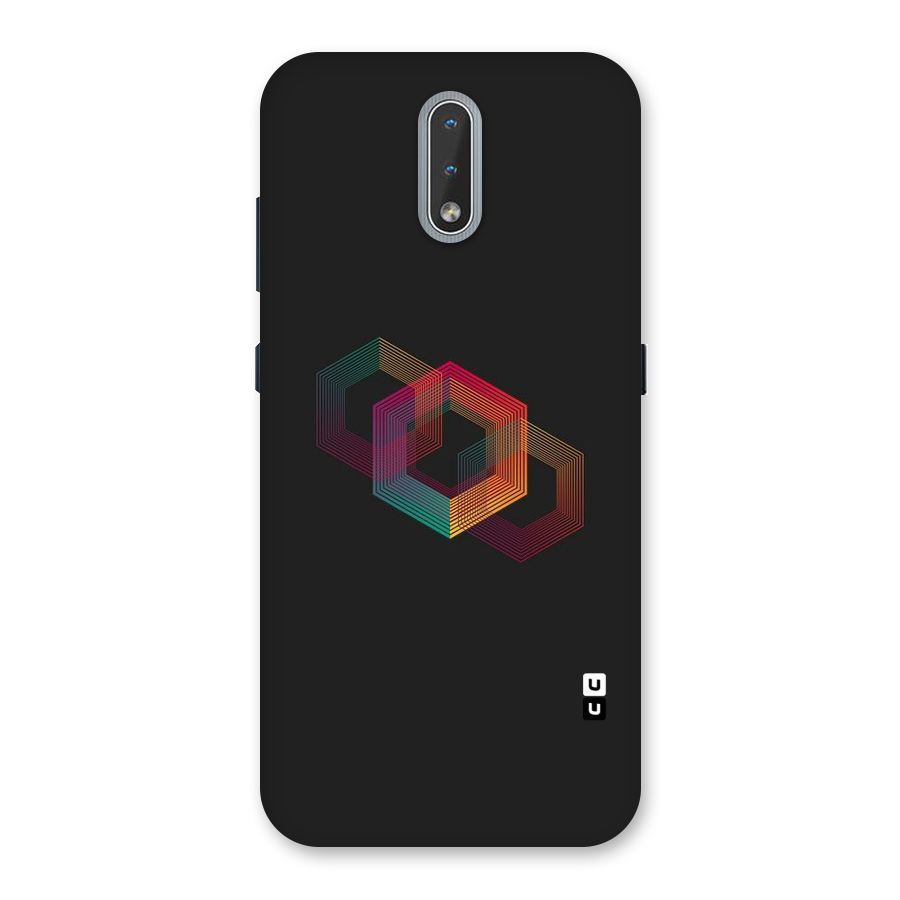 Tri-hexa Colours Back Case for Nokia 2.3