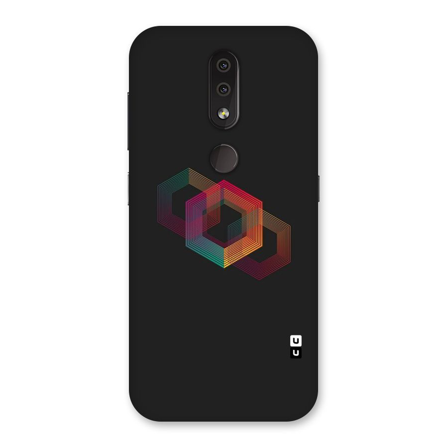 Tri-hexa Colours Back Case for Nokia 4.2