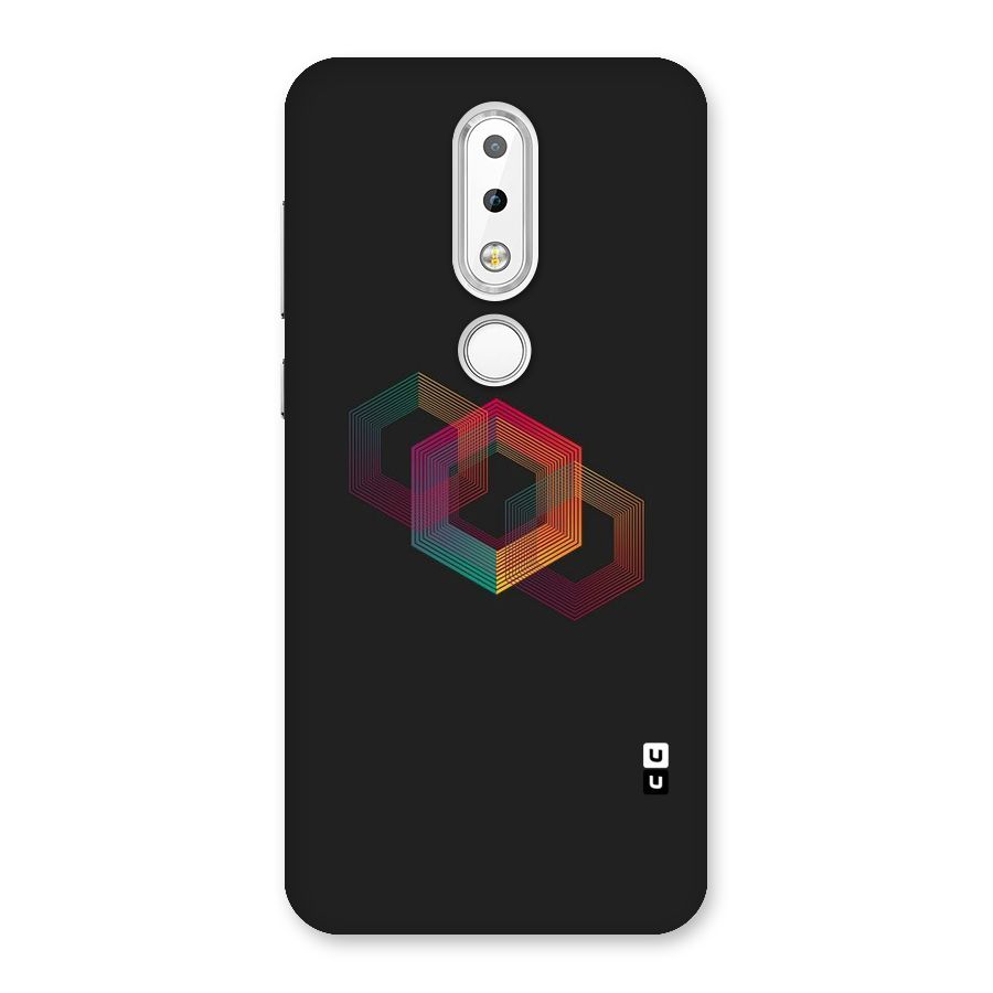 Tri-hexa Colours Back Case for Nokia 6.1 Plus