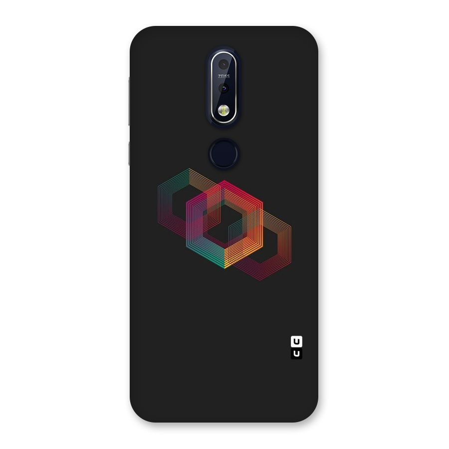 Tri-hexa Colours Back Case for Nokia 7.1