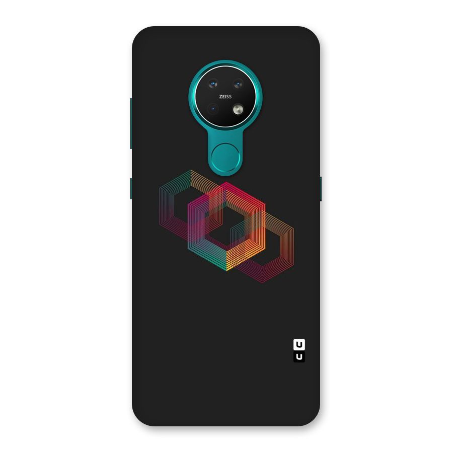 Tri-hexa Colours Back Case for Nokia 7.2