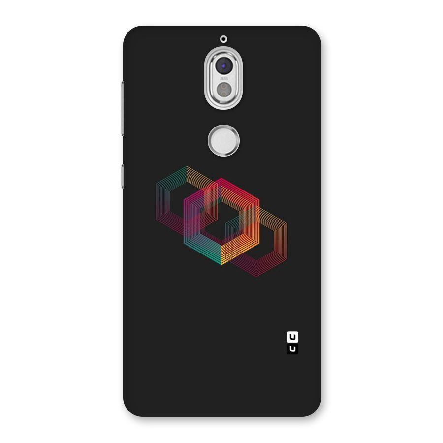 Tri-hexa Colours Back Case for Nokia 7
