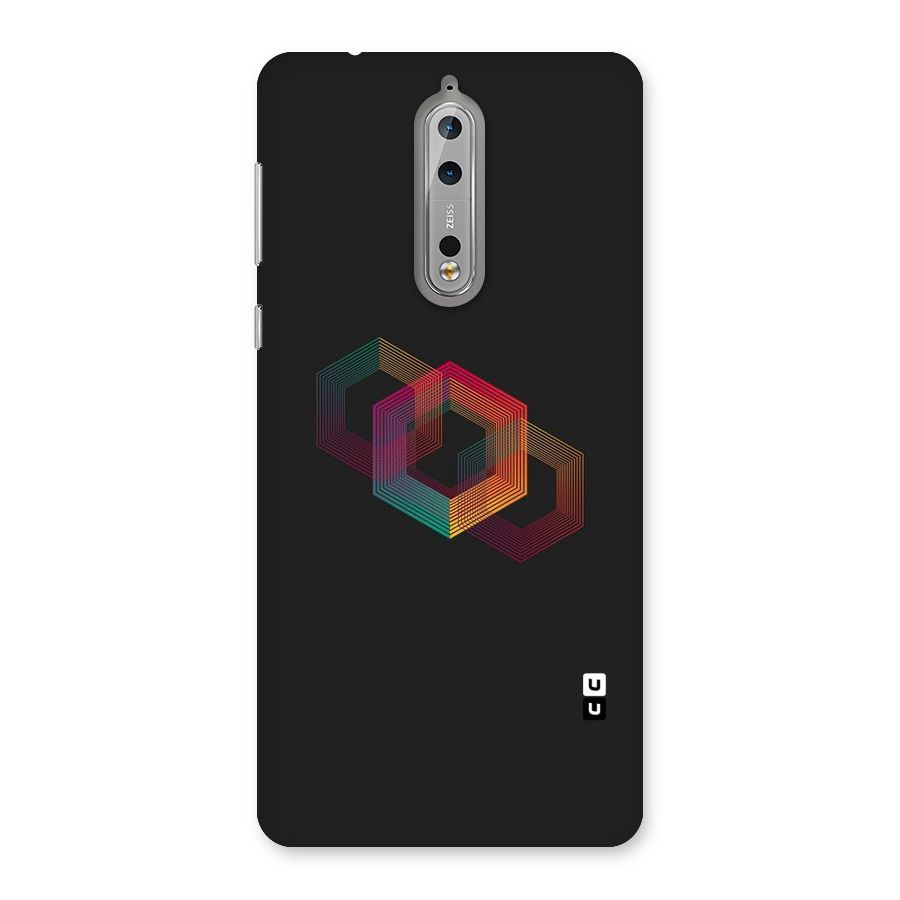 Tri-hexa Colours Back Case for Nokia 8