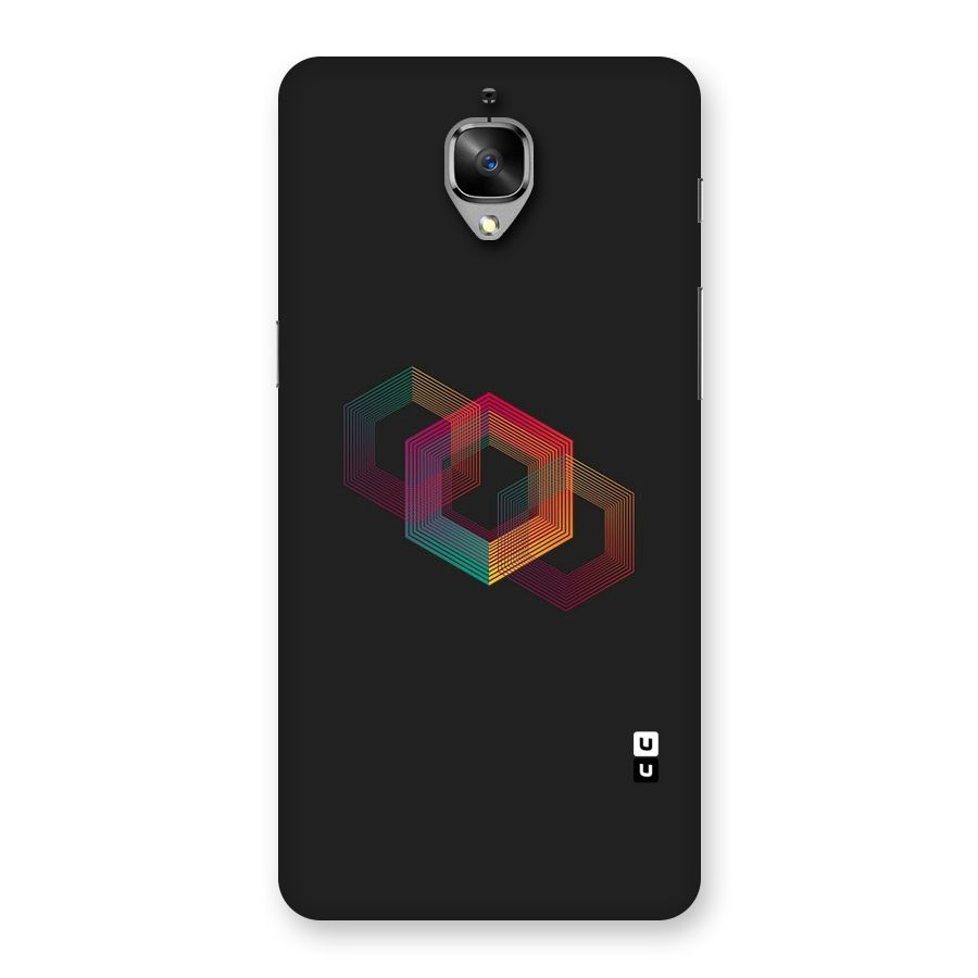 Tri-hexa Colours Back Case for OnePlus 3T