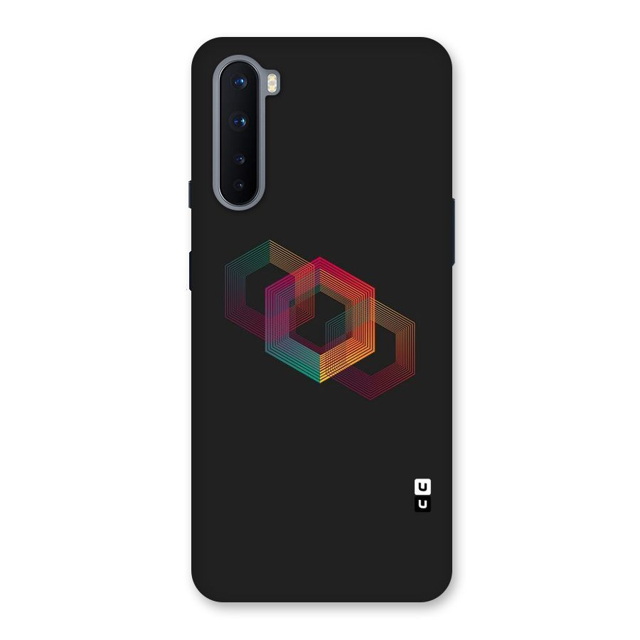 Tri-hexa Colours Back Case for OnePlus Nord