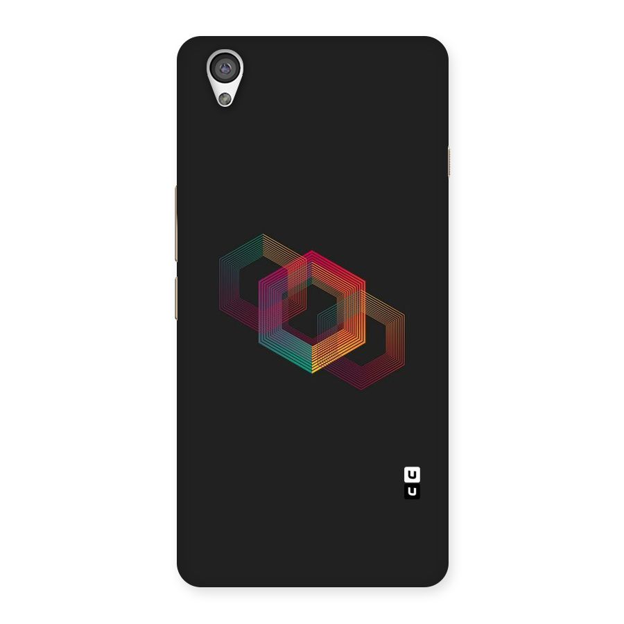 Tri-hexa Colours Back Case for OnePlus X