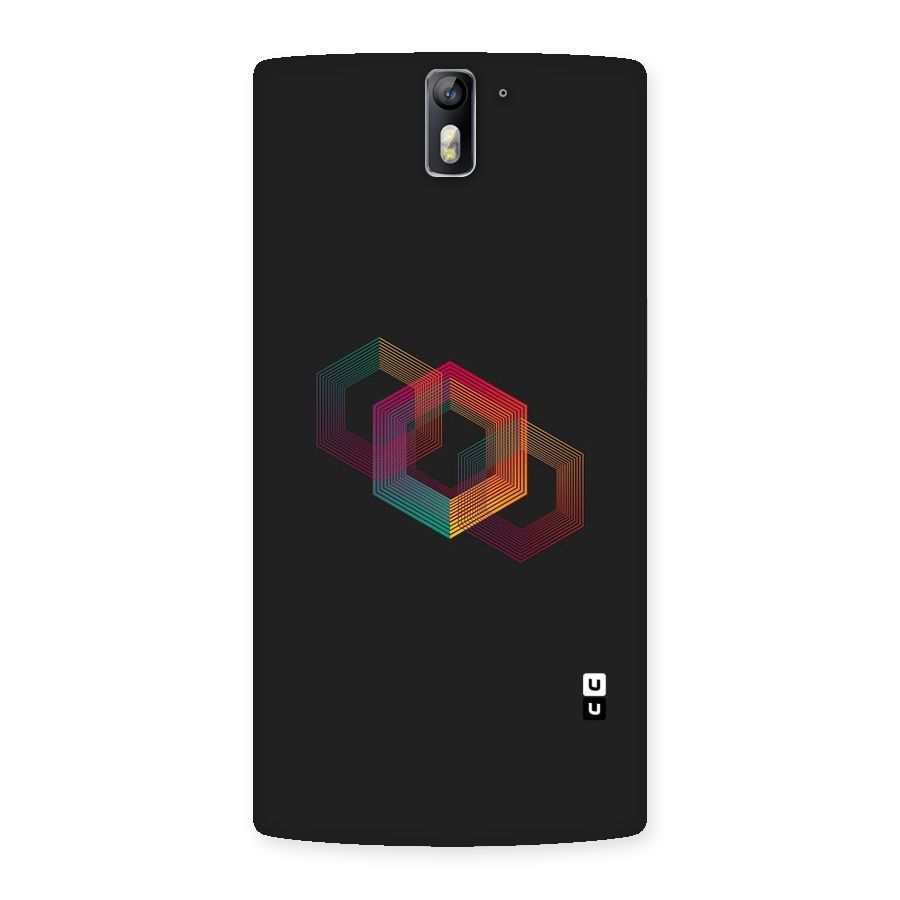 Tri-hexa Colours Back Case for One Plus One