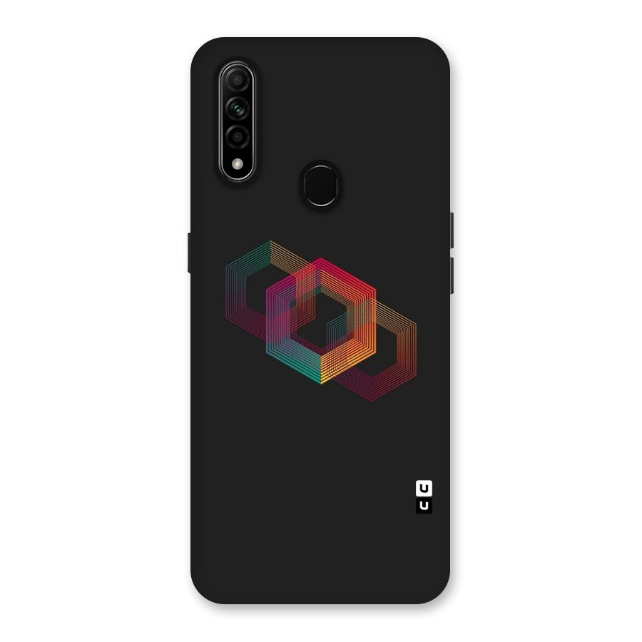 Tri-hexa Colours Back Case for Oppo A31