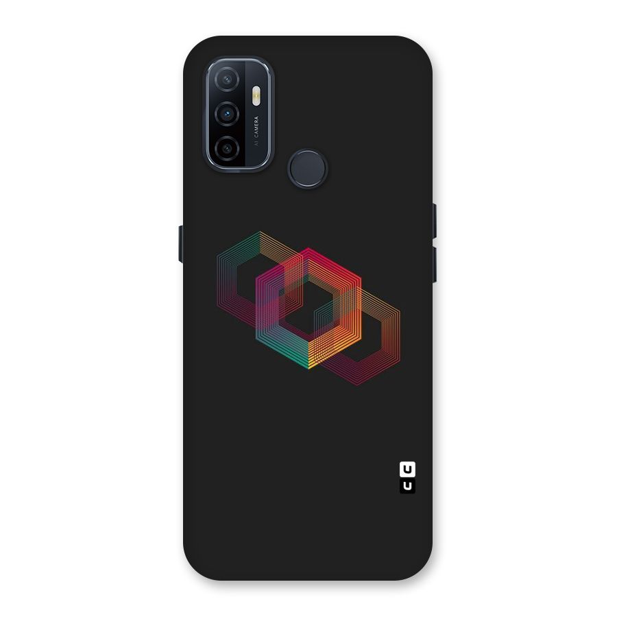 Tri-hexa Colours Back Case for Oppo A32