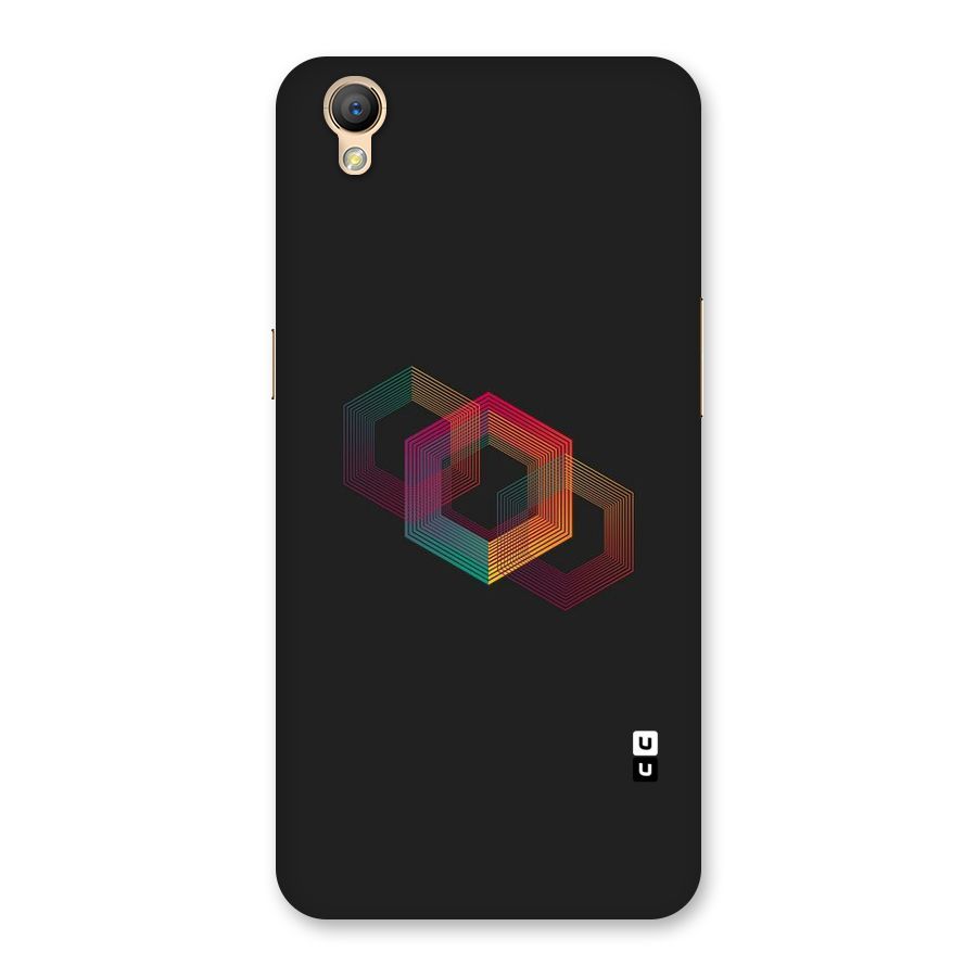 Tri-hexa Colours Back Case for Oppo A37