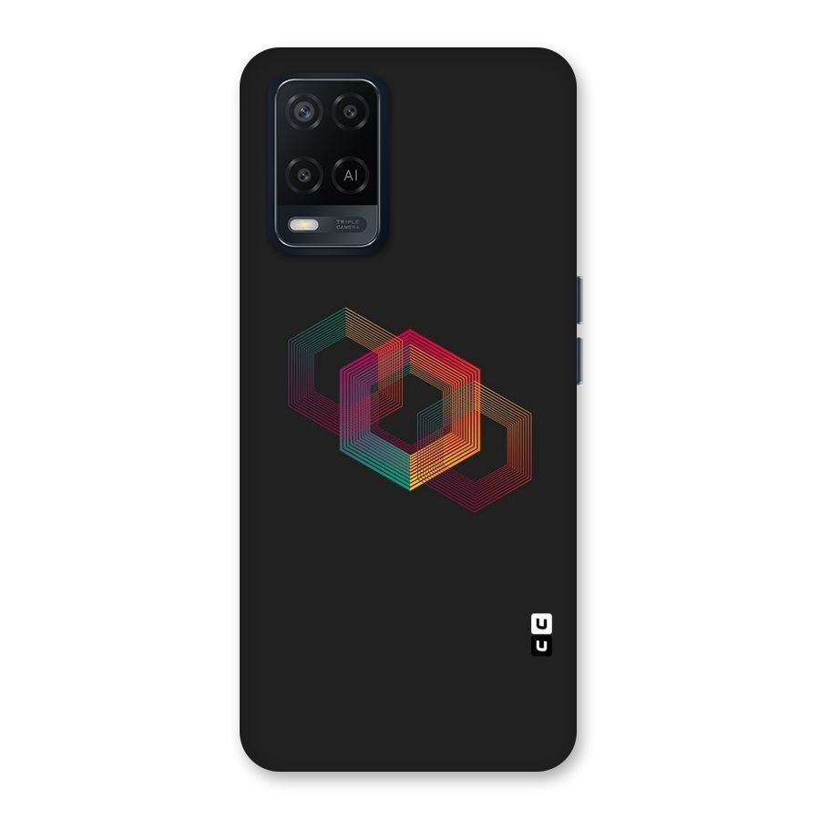 Tri-hexa Colours Back Case for Oppo A54