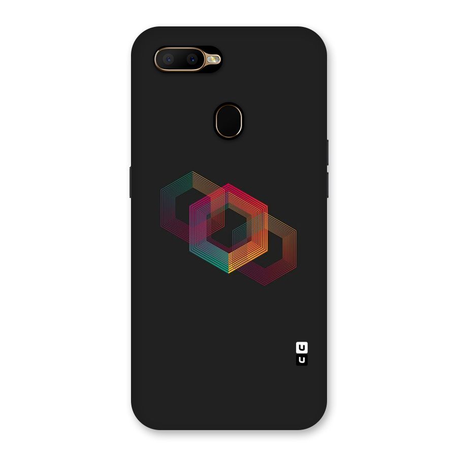 Tri-hexa Colours Back Case for Oppo A5s