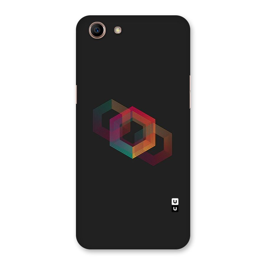 Tri-hexa Colours Back Case for Oppo A83 (2018)