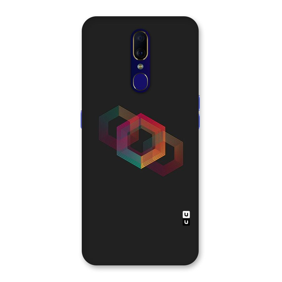 Tri-hexa Colours Back Case for Oppo A9