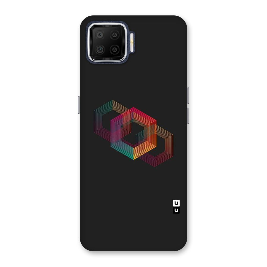 Tri-hexa Colours Back Case for Oppo F17