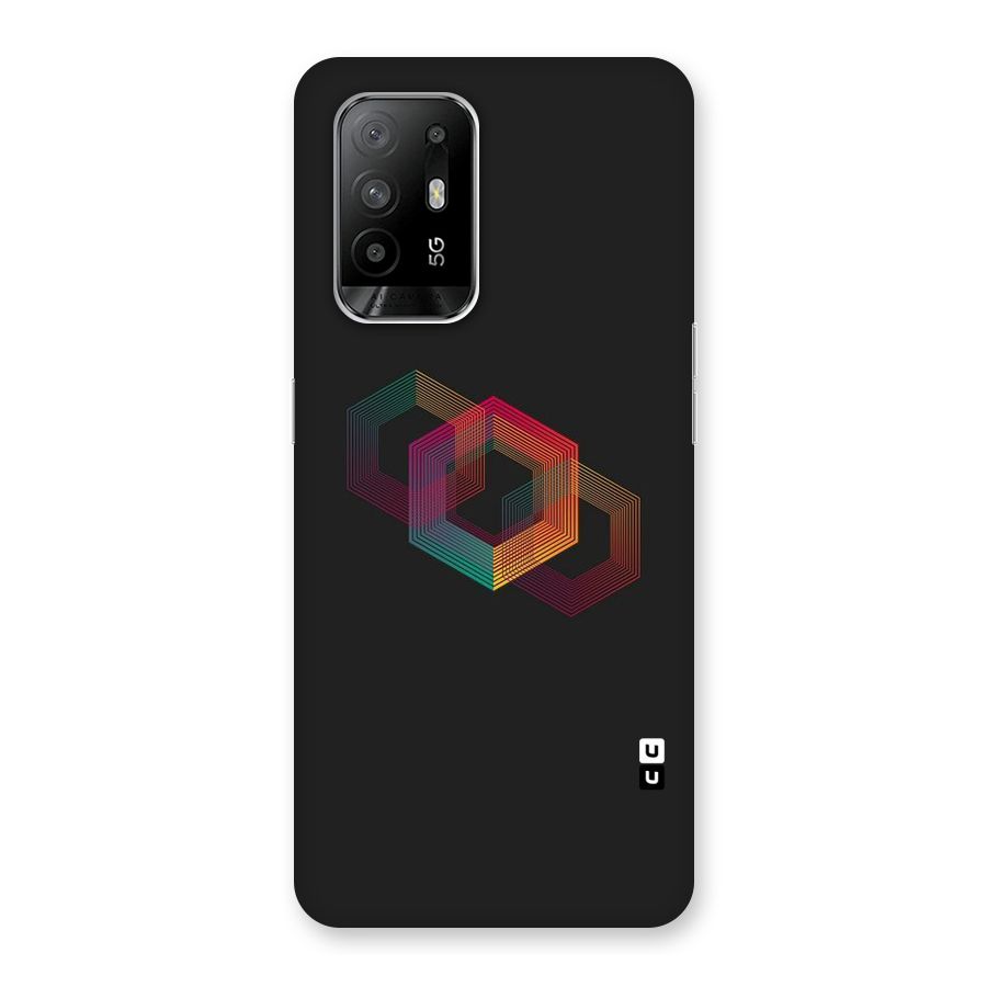 Tri-hexa Colours Back Case for Oppo F19 Pro Plus 5G
