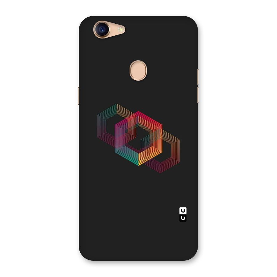 Tri-hexa Colours Back Case for Oppo F5